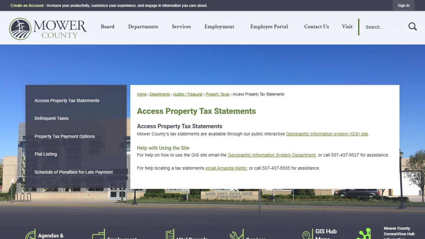 Access Property Tax Statements | Mower County, MN